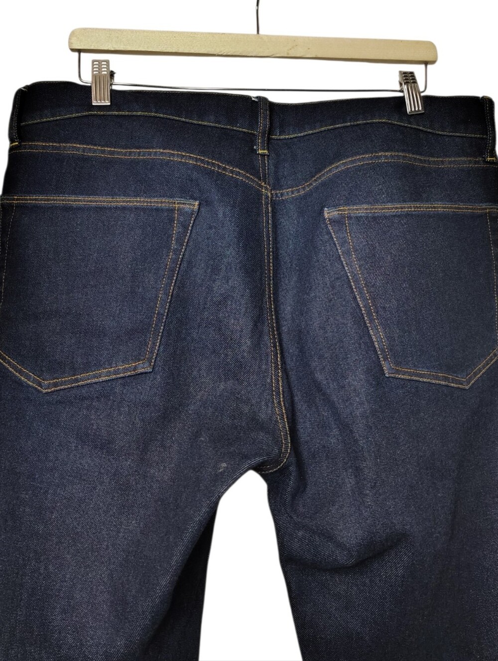 Sid Mashburn Clift Straight Leg Jeans 36x34 Dark Wash Stretch Denim S72226 - Picture 5 of 10
